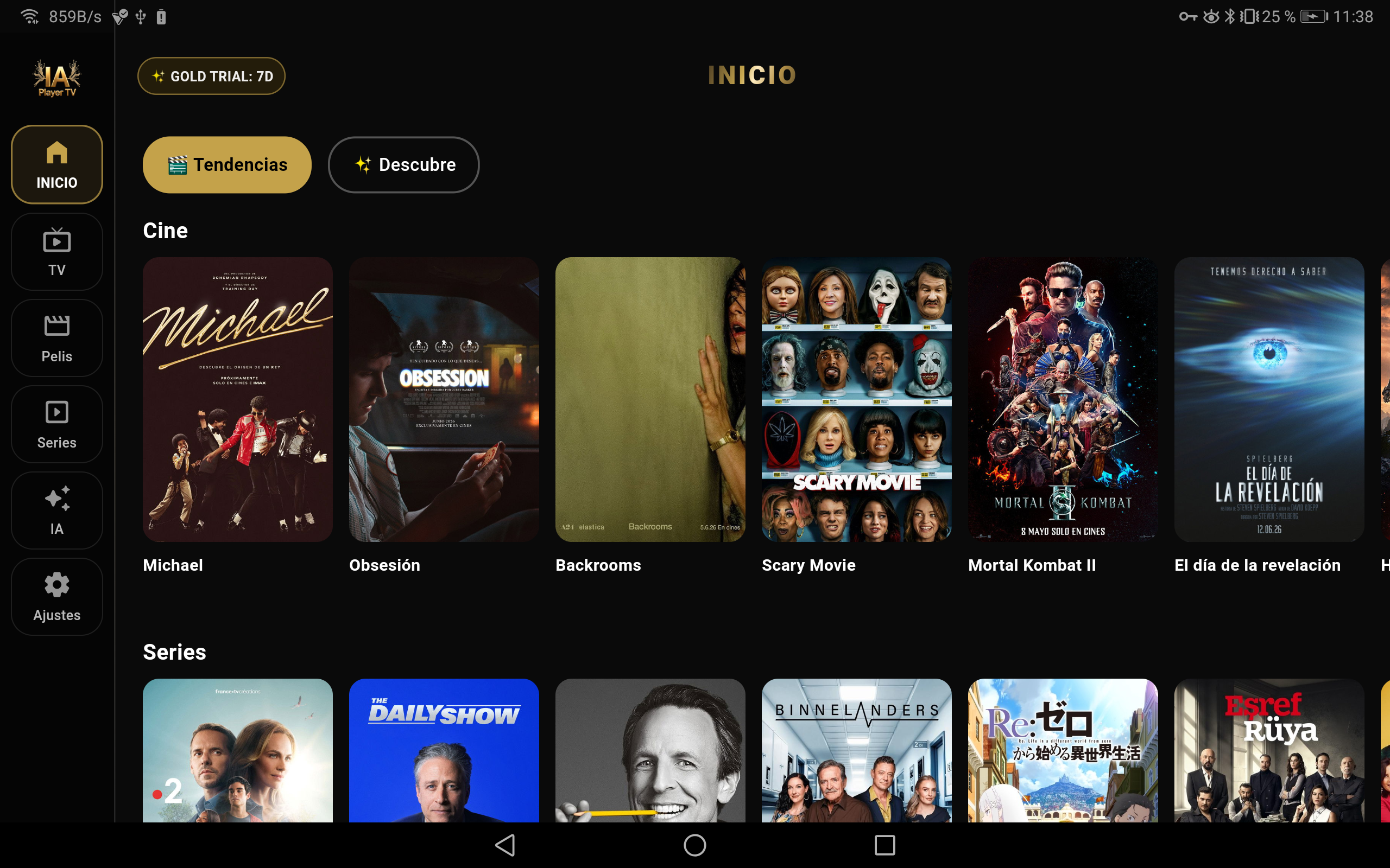 Inicio tablet